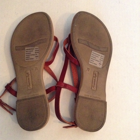 AMERICAN EAGLE BROWN THONG SANDALS 7.5 - Picture 5 of 6